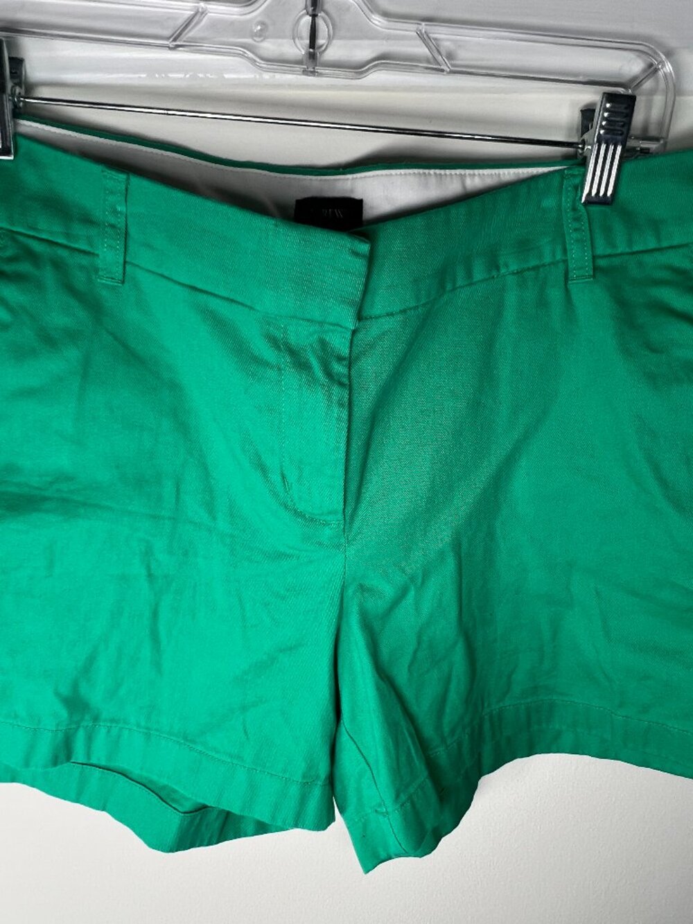 J Crew Womens Shorts Size 12 Green 5" Classic Chino -- H1453